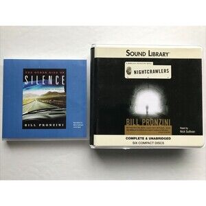 Bill Pronzini Lot of 2 CD Audiobooks Nightcrawlers & Other Side of Silence